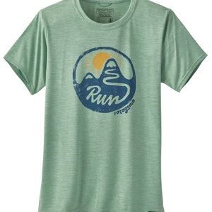 Patagonia Capilene Cool Daily SS tee shirt Gypsum Green XL 50+ UPF